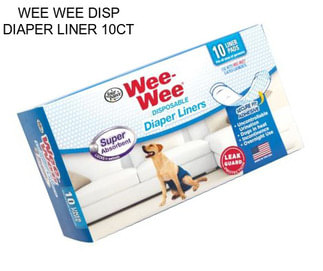 WEE WEE DISP DIAPER LINER 10CT