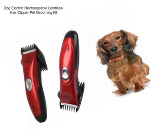 Dog Electric Rechargeable Cordless Hair Clipper Pet Grooming Kit