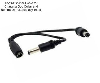 Dogtra Splitter Cable for Charging Dog Collar and Remote Simultaneously, Black