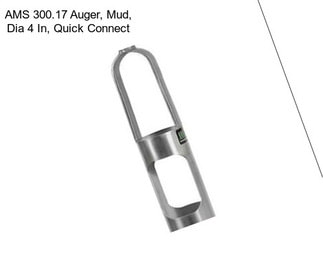 AMS 300.17 Auger, Mud, Dia 4 In, Quick Connect