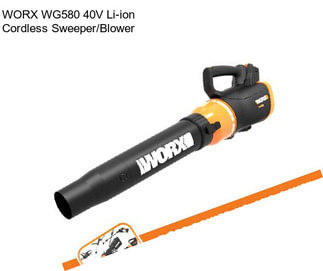 WORX WG580 40V Li-ion Cordless Sweeper/Blower