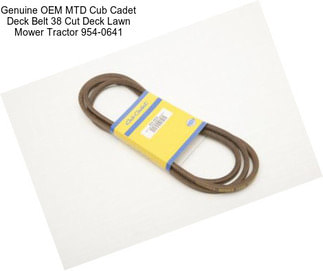 Genuine OEM MTD Cub Cadet Deck Belt 38\