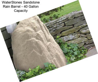 WaterStones Sandstone Rain Barrel - 40 Gallon Capacity