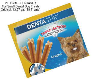 PEDIGREE DENTASTIX Toy/Small Dental Dog Treats Original, 13.97 oz. (58 Treats)