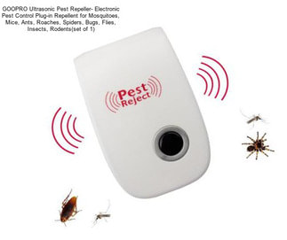 GOOPRO Ultrasonic Pest Repeller- Electronic Pest Control Plug-in Repellent for Mosquitoes, Mice, Ants, Roaches, Spiders, Bugs, Flies, Insects, Rodents(set of 1)