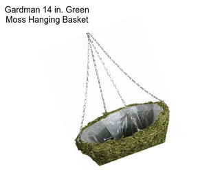 Gardman 14 in. Green Moss Hanging Basket