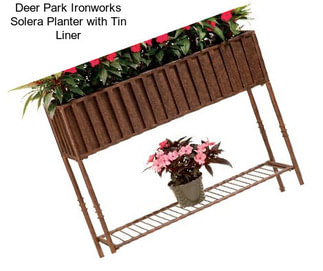 Deer Park Ironworks Solera Planter with Tin Liner