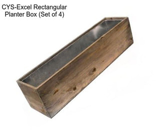 CYS-Excel Rectangular Planter Box (Set of 4)