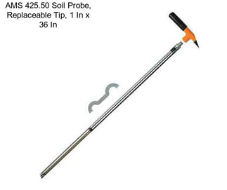 AMS 425.50 Soil Probe, Replaceable Tip, 1 In x 36 In