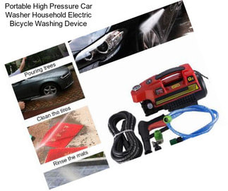 Portable High Pressure Car Washer Household Electric Bicycle Washing Device