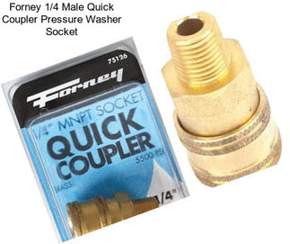 Forney 1/4 Male Quick Coupler Pressure Washer Socket