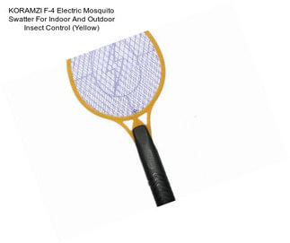 KORAMZI F-4 Electric Mosquito Swatter For Indoor And Outdoor Insect Control (Yellow)