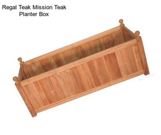 Regal Teak Mission Teak Planter Box