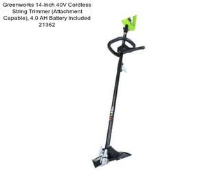 Greenworks 14-Inch 40V Cordless String Trimmer (Attachment Capable), 4.0 AH Battery Included 21362