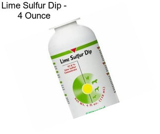 Lime Sulfur Dip - 4 Ounce