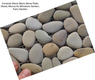 Coverall Stone Micro Stone Patio Sheet, Mocca for Miniature Garden, Fairy Garden