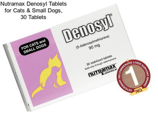 Nutramax Denosyl Tablets for Cats & Small Dogs, 30 Tablets