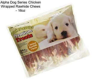 Alpha Dog Series Chicken Wrapped Rawhide Chews - 16oz