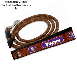 Minnesota Vikings Football Leather Leash - M