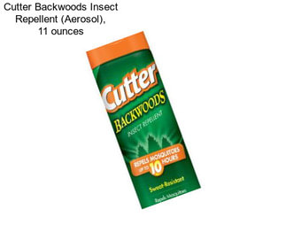 Cutter Backwoods Insect Repellent (Aerosol), 11 ounces