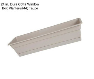 24 in. Dura Cotta Window Box Planter, Taupe