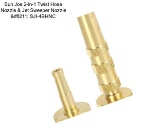 Sun Joe 2-in-1 Twist Hose Nozzle & Jet Sweeper Nozzle – SJI-4BHNC