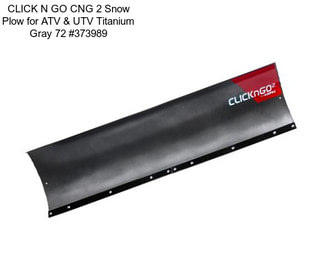 CLICK N GO CNG 2 Snow Plow for ATV & UTV Titanium Gray 72\