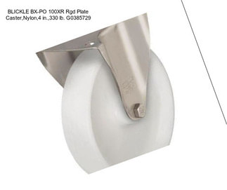 BLICKLE BX-PO 100XR Rgd Plate Caster,Nylon,4 in.,330 lb. G0385729
