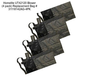 Homelite UT42120 Blower (4 pack) Replacement Bag # 31118142AG-4PK