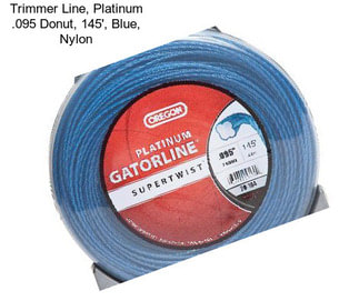 Trimmer Line, Platinum .095 Donut, 145\', Blue, Nylon