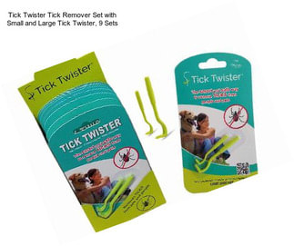 Tick Twister Tick Remover Set with Small and Large Tick Twister, 9 Sets