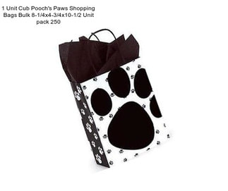 1 Unit Cub Pooch\'s Paws Shopping Bags Bulk 8-1/4x4-3/4x10-1/2\