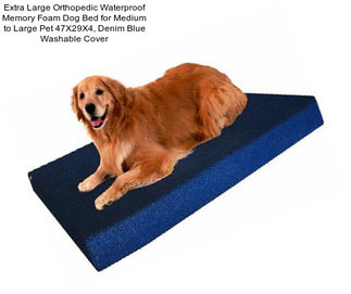 Extra Large Orthopedic Waterproof Memory Foam Dog Bed for Medium to Large Pet 47\