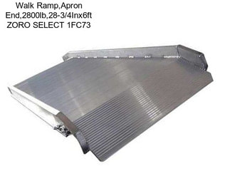 Walk Ramp,Apron End,2800lb,28-3/4Inx6ft ZORO SELECT 1FC73