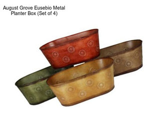 August Grove Eusebio Metal Planter Box (Set of 4)