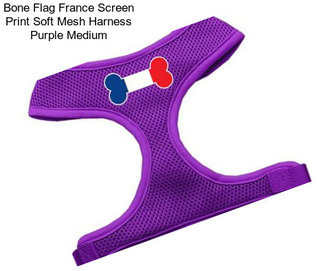 Bone Flag France Screen Print Soft Mesh Harness Purple Medium
