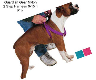 Guardian Gear Nylon 2 Step Harness 9-15in Pnk