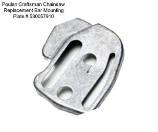 Poulan Craftsman Chainsaw Replacement Bar Mounting Plate # 530057910