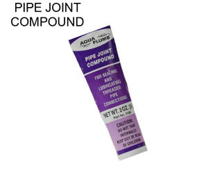 PIPE JOINT COMPOUND