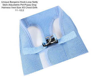 Unique Bargains Hook Loop Netty Style Adjustable Pet Puppy Dog Harness Vest Size XS Chest Girth 11 -12.2