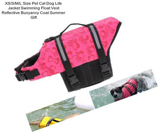 XS/S/M/L Size Pet Cat Dog Life Jacket Swimming Float Vest Reflective Buoyancy Coat Summer Gift