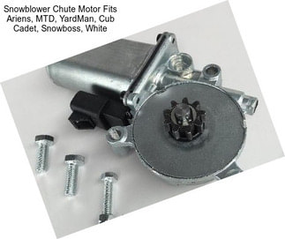 Snowblower Chute Motor Fits Ariens, MTD, YardMan, Cub Cadet, Snowboss, White