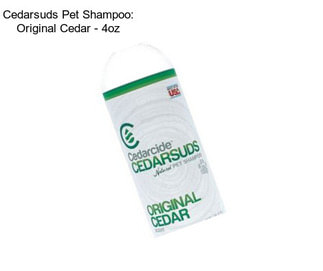 Cedarsuds Pet Shampoo: Original Cedar - 4oz