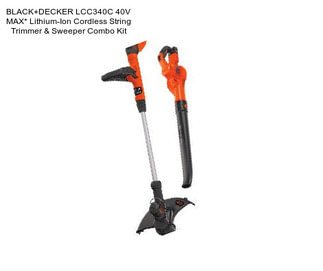 BLACK+DECKER LCC340C 40V MAX* Lithium-Ion Cordless String Trimmer & Sweeper Combo Kit