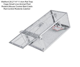 Walfront 26.2*14*11.4cm Rat Trap Cage Small Live Animal Pest Rodent Mouse Control Bait Catch Rat Control Rodents Catcher