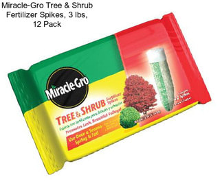 Miracle-Gro Tree & Shrub Fertilizer Spikes, 3 lbs, 12 Pack