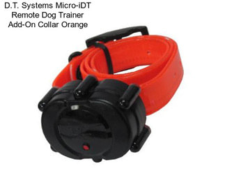 D.T. Systems Micro-iDT Remote Dog Trainer Add-On Collar Orange