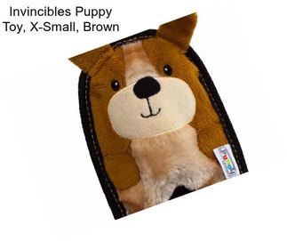 Invincibles Puppy Toy, X-Small, Brown