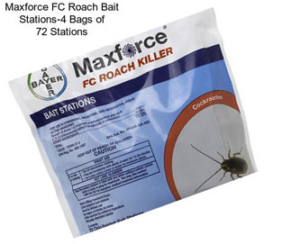 Maxforce FC Roach Bait Stations-4 Bags of 72 Stations