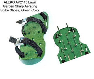 ALEKO AP2143 Lawn Garden Sharp Aerating Spike Shoes, Green Color